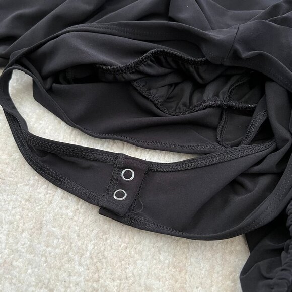 NWT Express Long Sleeve Bodysuit Blouse Top in Black M - Picture 9 of 10